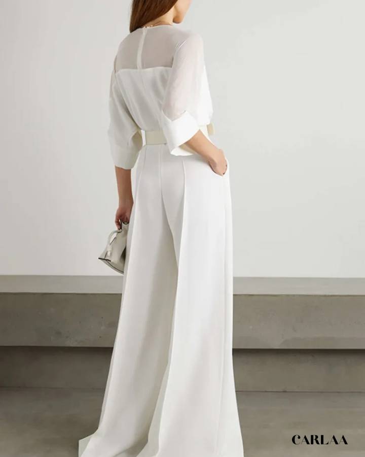 Combinaison pantalon blanche