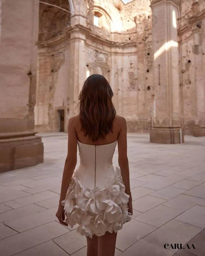 Robe courte femme mariage