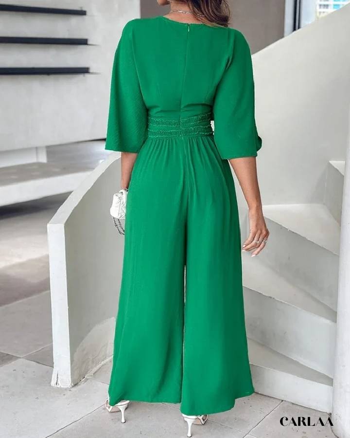 Combinaison verte fluide