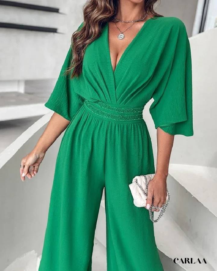 Combinaison verte fluide
