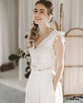 Ensemble pantalon fluide pour mariage