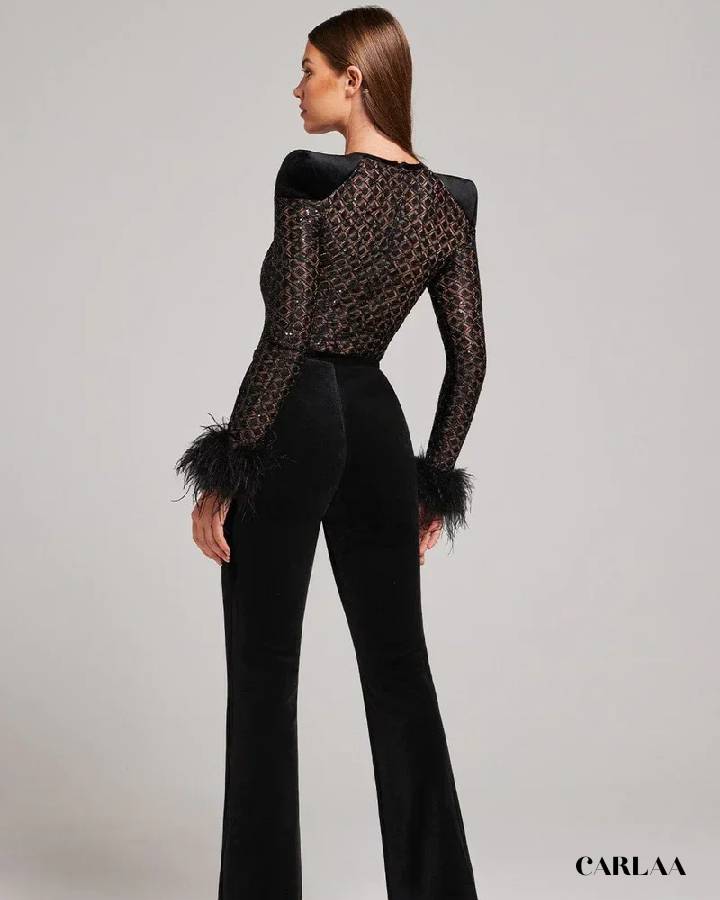 Combinaison soiree noir