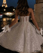 Sparkly wedding dress
