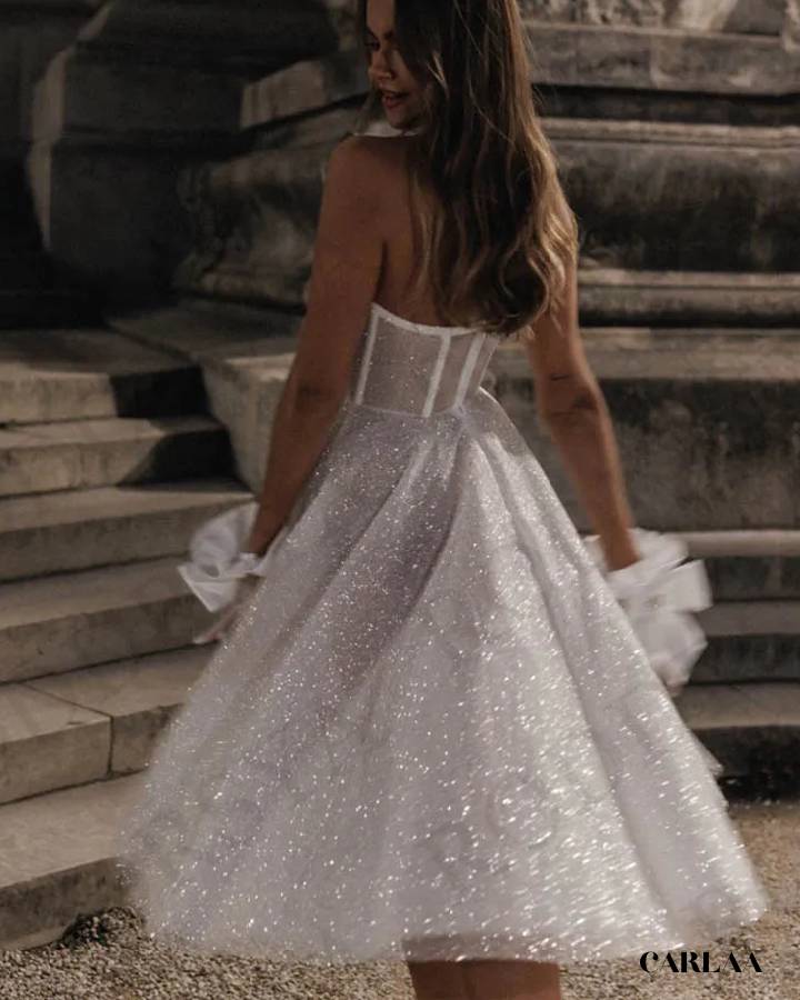 Sparkly wedding dress