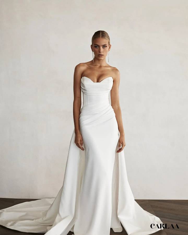 Robe de mariée sirène bohème