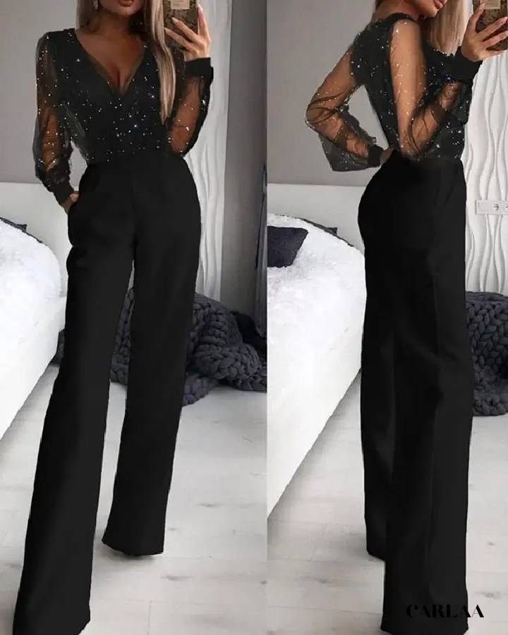 Combinaison noire manche longue