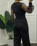 Combinaison noire manche longue