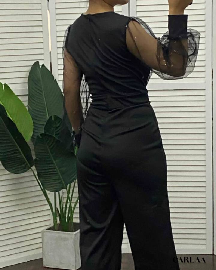 Combinaison noire manche longue