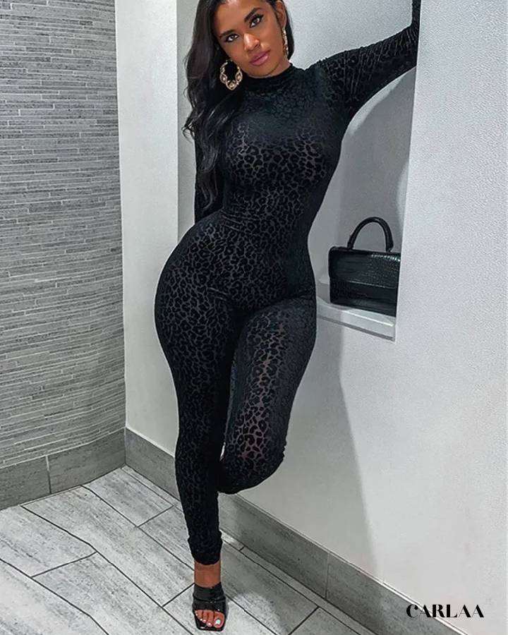 Sheer jumpsuit for women
