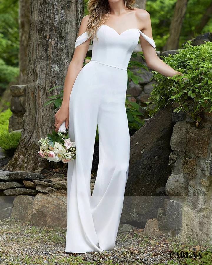 Combi pantalon de mariage