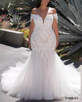Plus size long dress for wedding