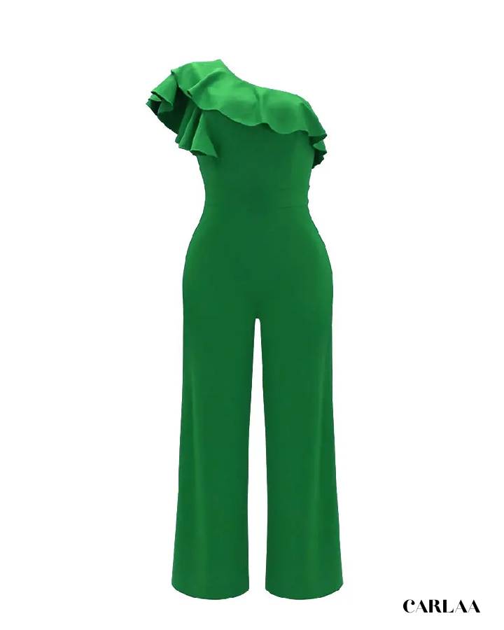 Women's green wedding jumpsuit