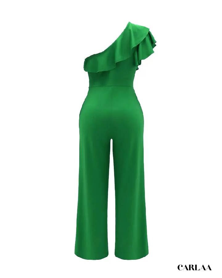 Women's green wedding jumpsuit