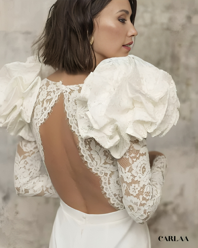 Combinaison mariage chic