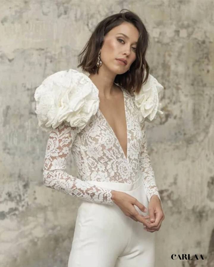 Combinaison mariage chic