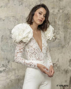 Combinaison mariage chic