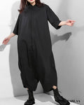 Combinaison noire jambe large