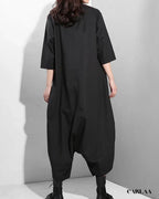 Combinaison noire jambe large