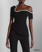 Combinaison noire femme habillée