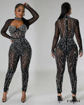 Combinaison pantalon soiree noire