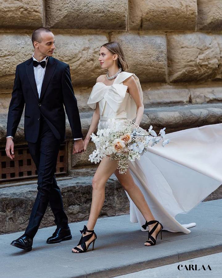 Combishort femme chic mariage