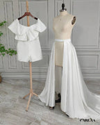 Combishort femme chic mariage