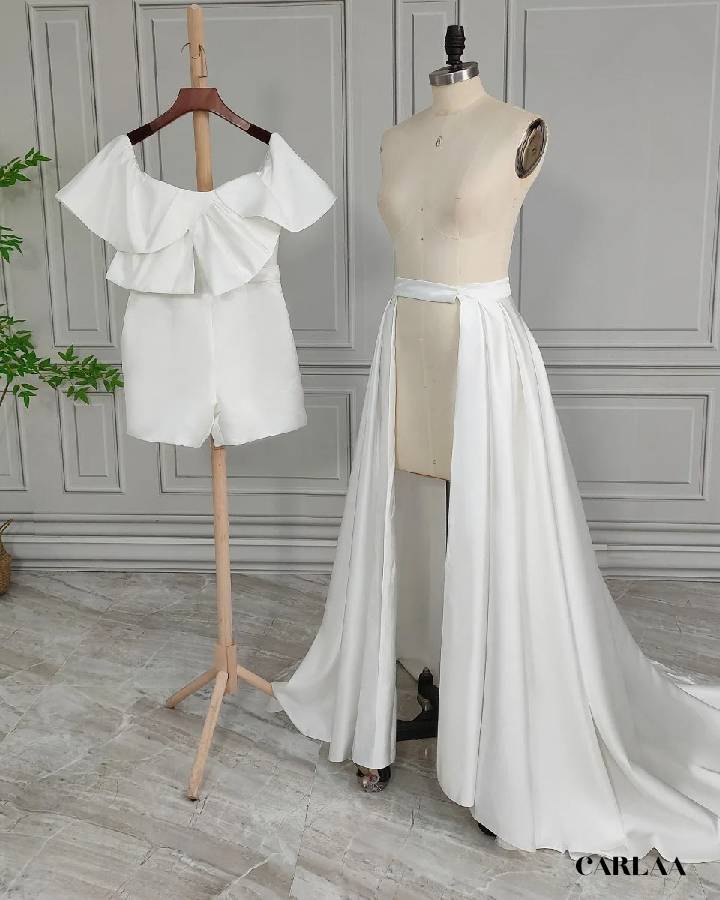 Combishort femme chic mariage