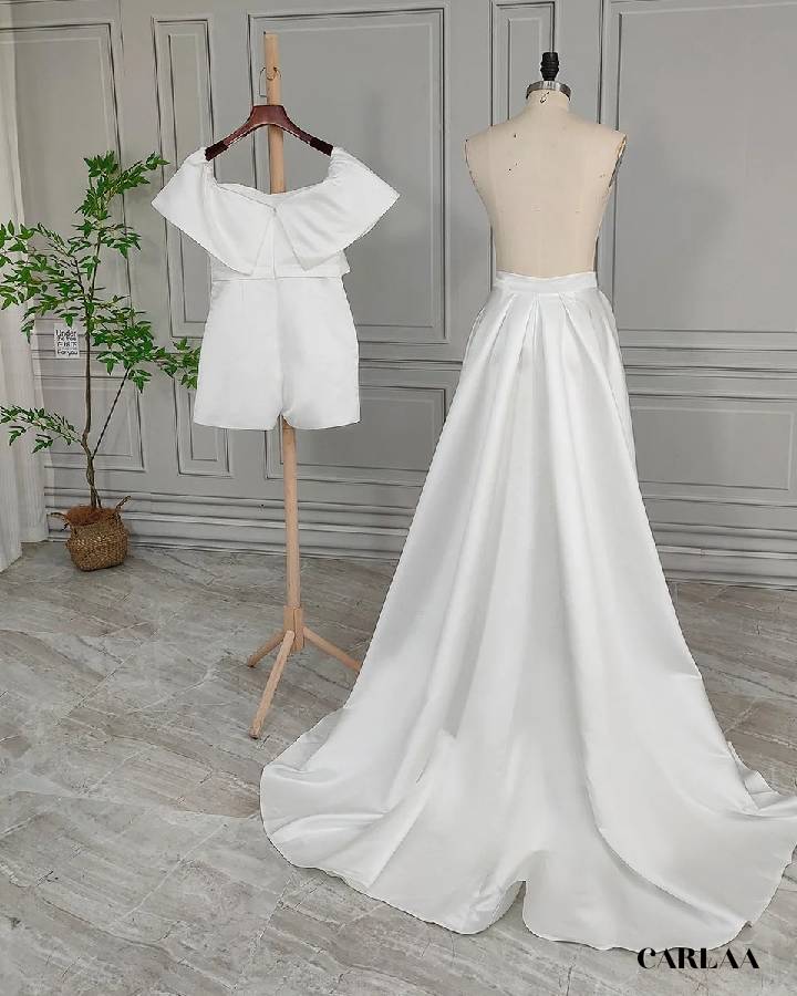 Combishort femme chic mariage