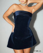 Velvet evening dress