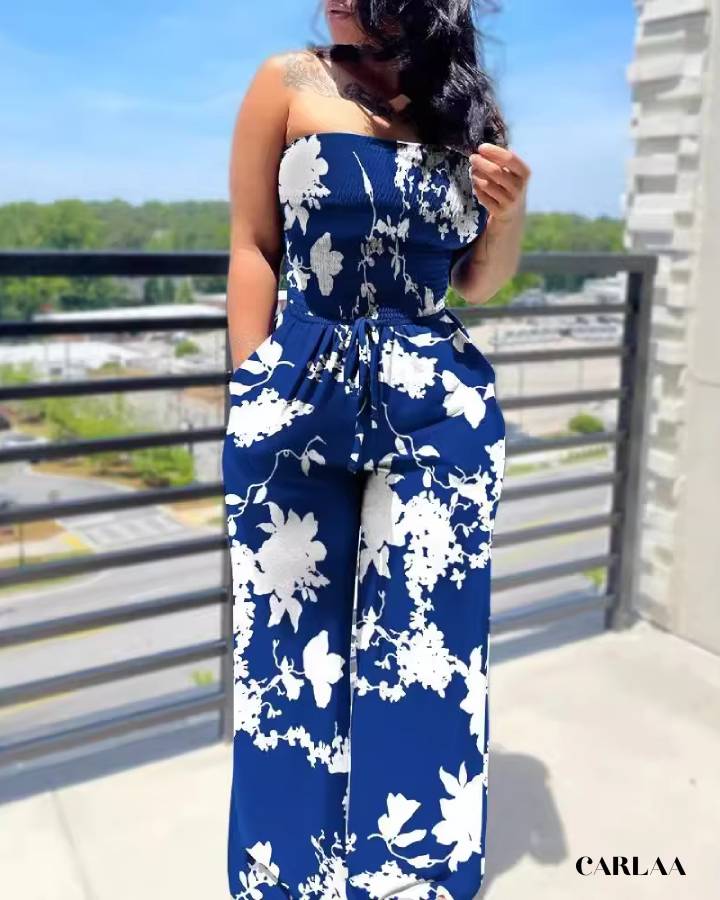 Combinaison pantalon imprimé femme
