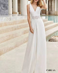Ivory wedding jumpsuit