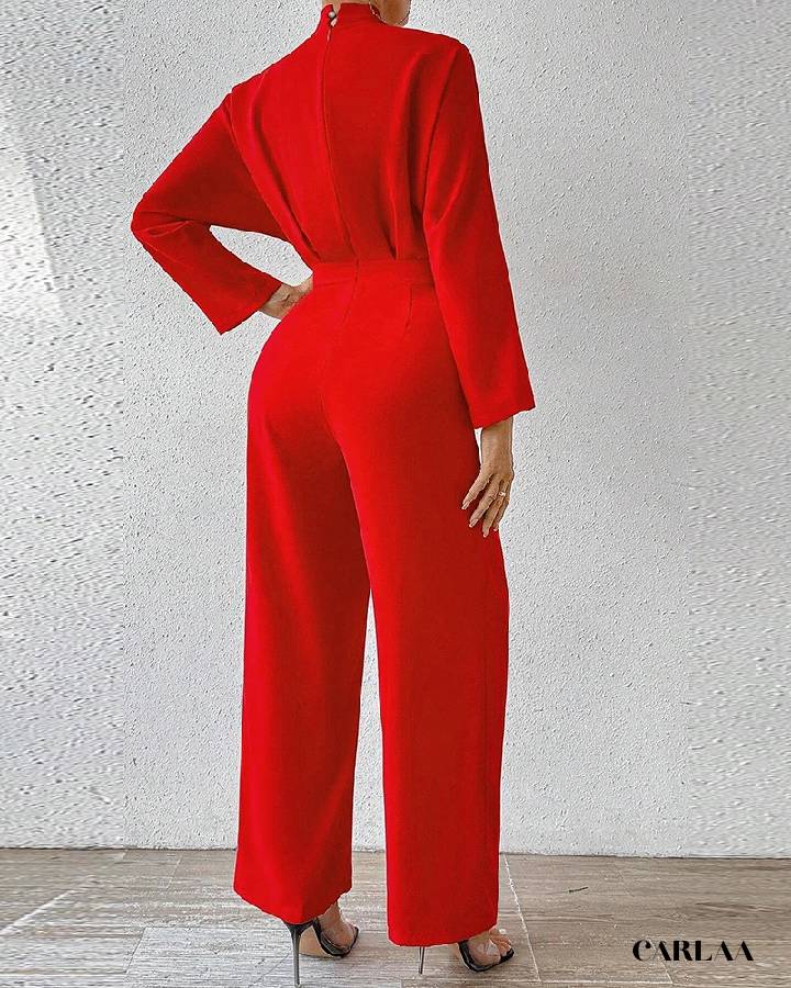 Combinaison pantalon femme habillée manche longue