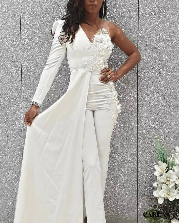 Combinaison pantalon mariage civil