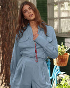 Women's long-sleeved romper