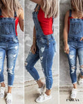 Salopette en jean femme
