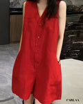 Combishort sans manche femme