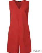 Combishort sans manche femme