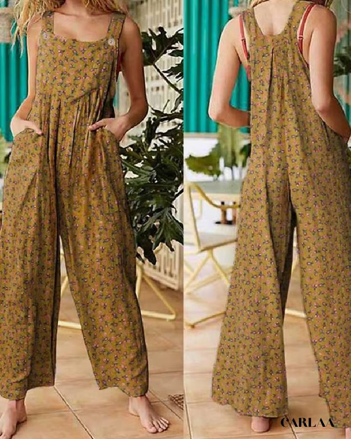 Loose fluid dungarees