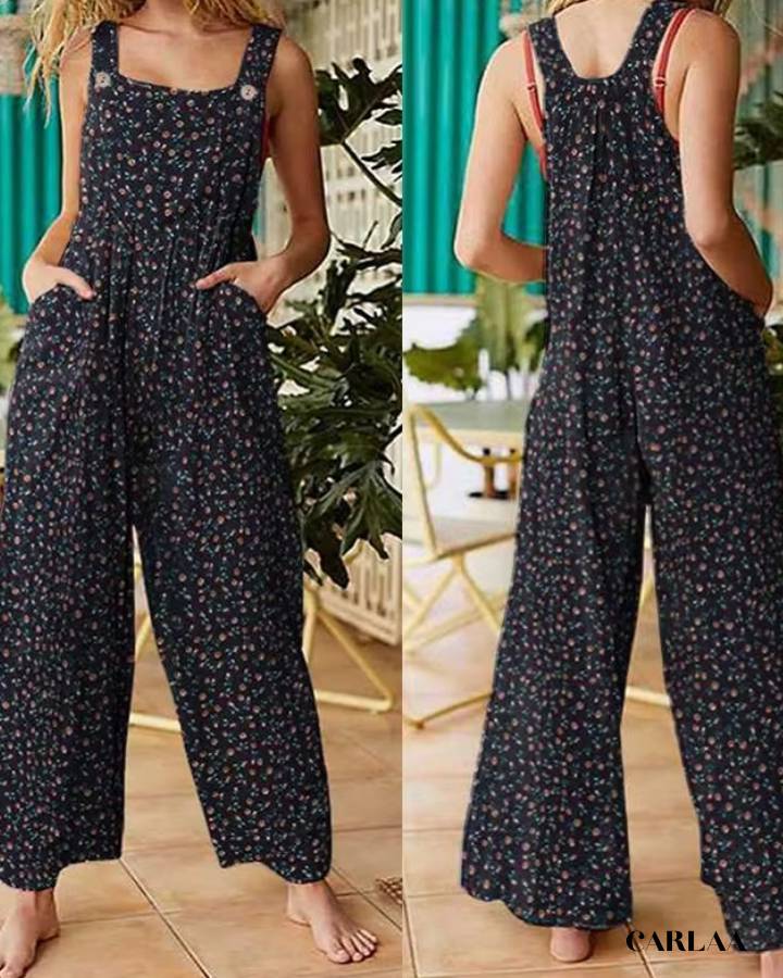 Loose fluid dungarees