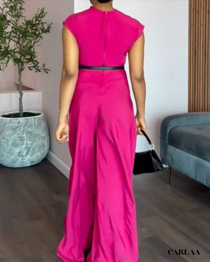 Women's fuchsia jumpsuit