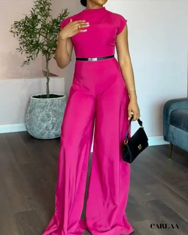 Women's fuchsia jumpsuit