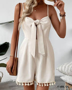 Combishort blanche femme