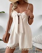 Combishort blanche femme