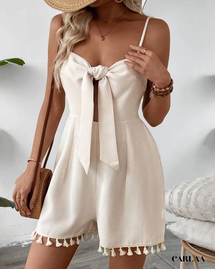 Combishort blanche femme