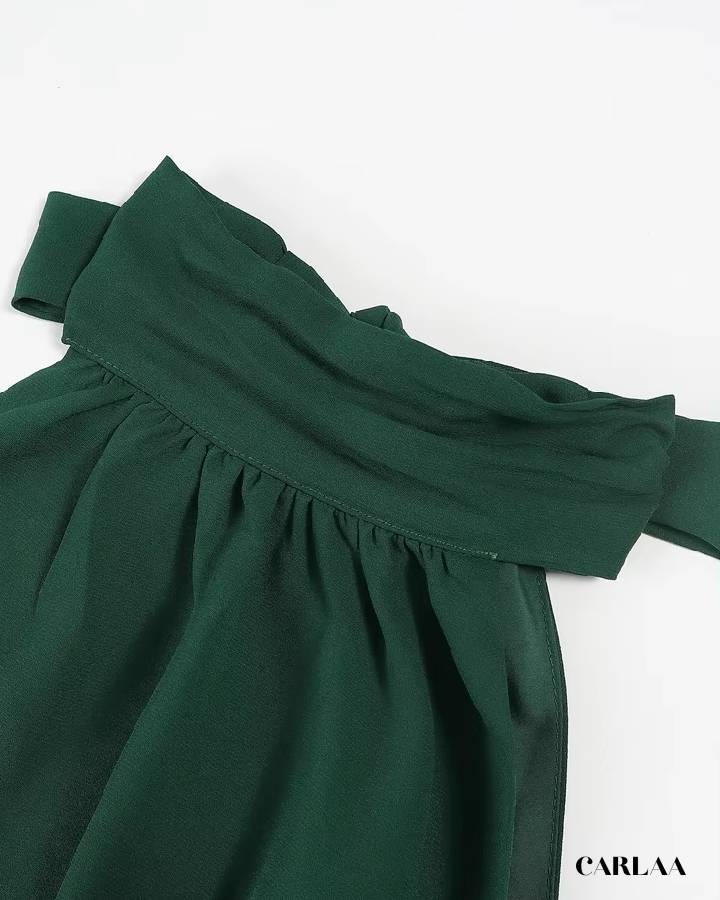 Tenue ceremonie verte femme
