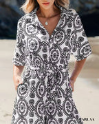 Combishort imprimé chic femme