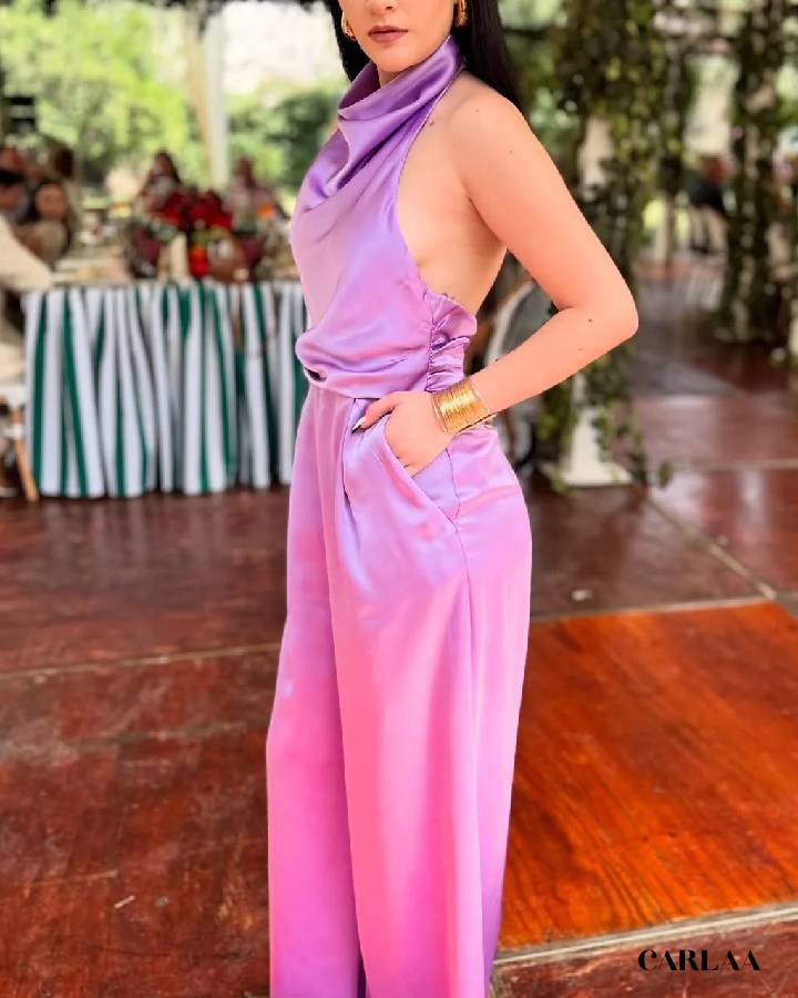 Combinaison violette ceremonie