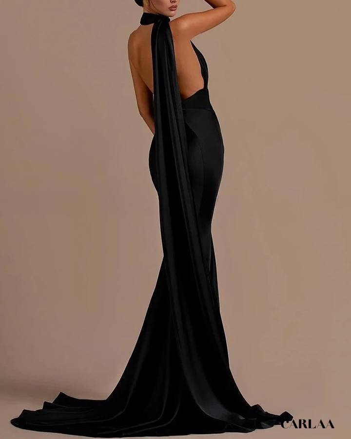 Robe de soirée longue pour mariage chic