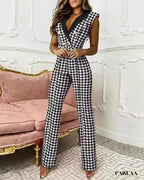 Women's sleeveless dressy jumpsuit