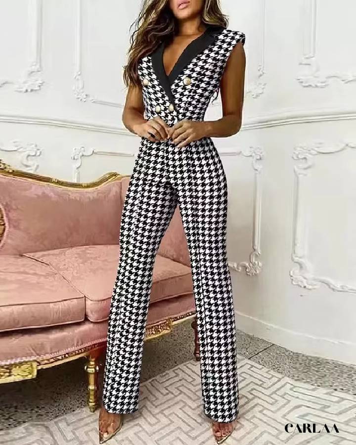 Combinaison pantalon femme habillée sans manche